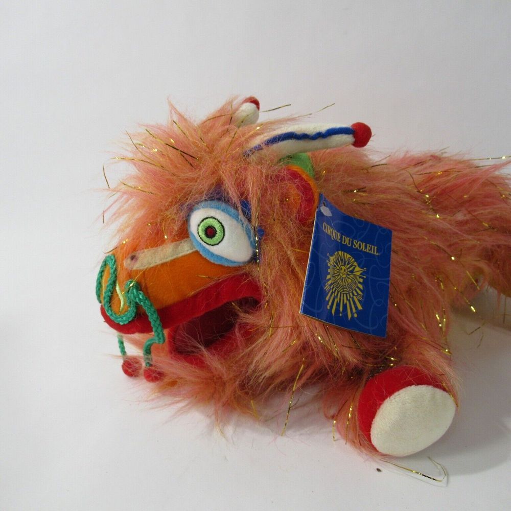 Cirque Du Soleil‎ Furry Red Chinese Dralion Dragon 14" Plush